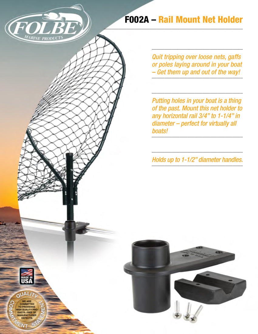 F003 - Rail Mount Net Holder