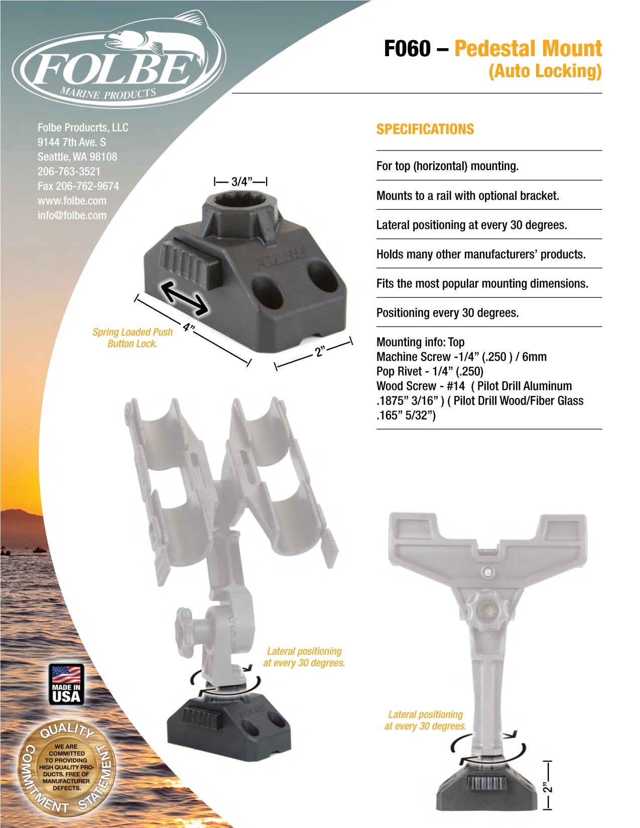 F060 - Pedestal Mount