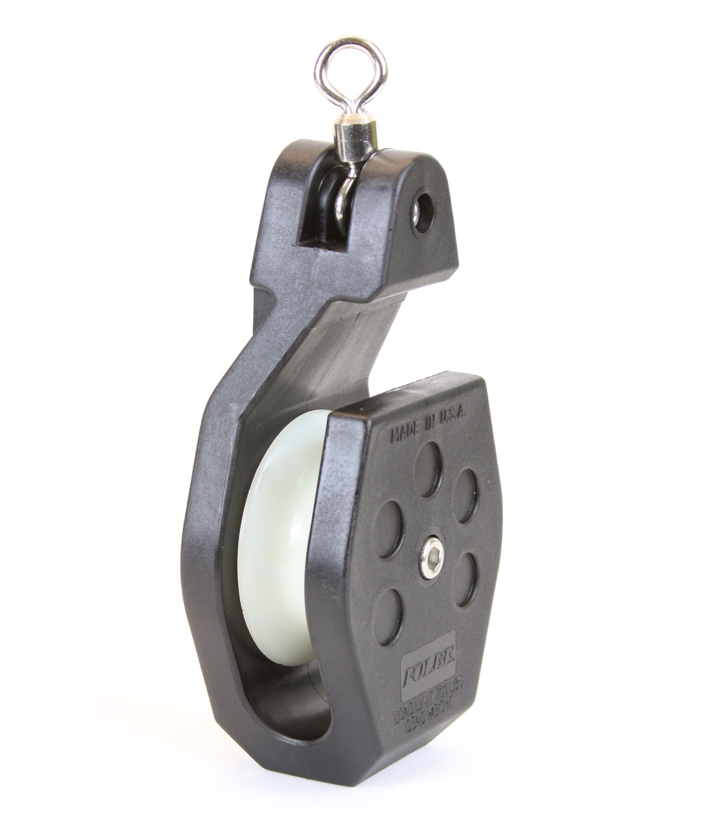 F005 - Open Block Pulley with Swivel – Folbe Products, LLC