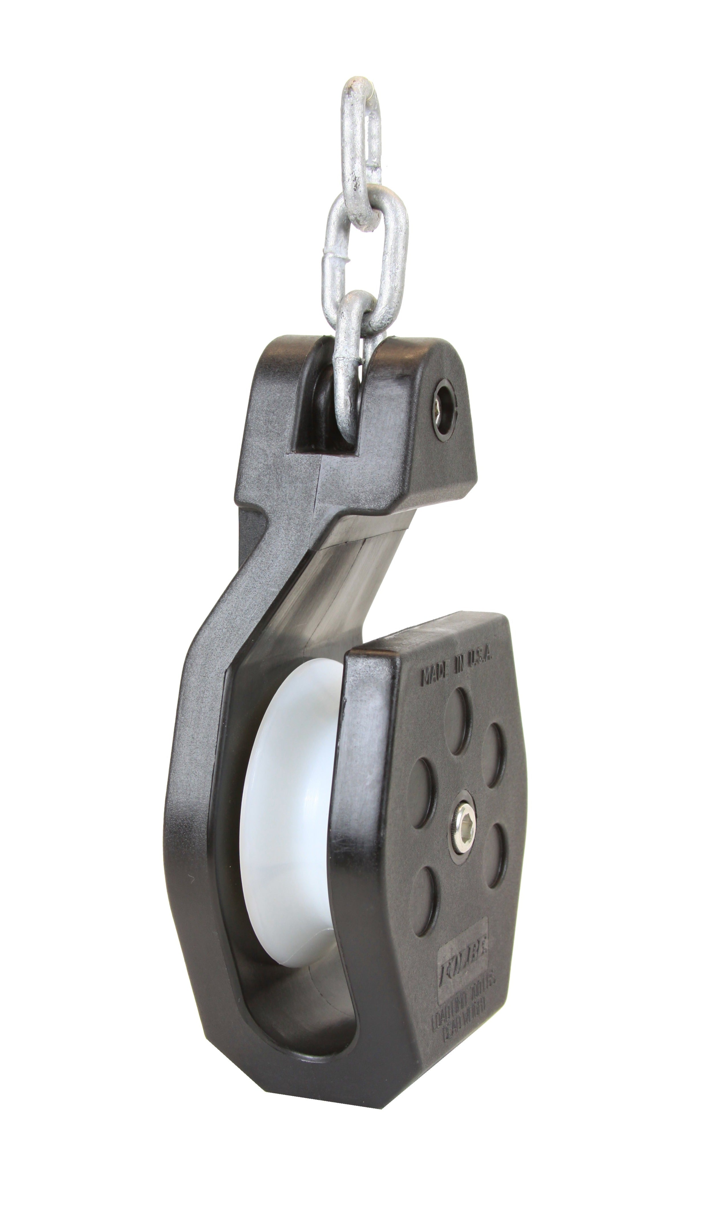 F008 - Open Block Pulley with Chain – Folbe Products, LLC